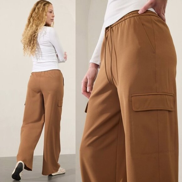 Athleta | Promenade High Rise Cargo Pant In Walnut - Picture 2 of 13